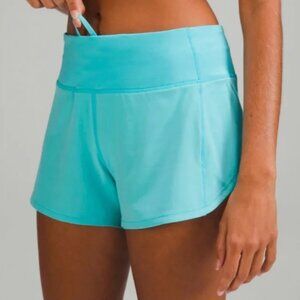 Lululemon Speed up Shorts RARE - electric turquoise - size 4